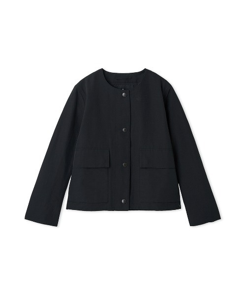 Barbour（バブアー）の「ラウンド ノーカラー ライトウェイト ジャケット"Japan Exclusive"（ノーカラージャケット・レディース・ブラック/ベージュ/ライトベージュ・SMALL/MEDIUM）」の20枚目の写真