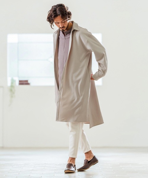 Magine（マージン）の「ms5978- Skipper & pullover design Long Shirts ロングシャツ（シャツ/ブラウス・メンズ・チャコール/ブラック/ライトベージュ・44/46/48）」の19枚目の写真