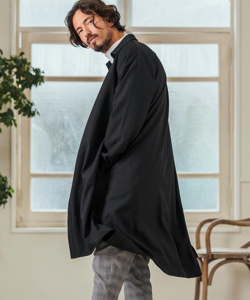 Magine（マージン）の「ms5978- Skipper & pullover design Long Shirts ロングシャツ（シャツ/ブラウス・メンズ・チャコール/ブラック/ライトベージュ・44/46/48）」の22枚目の写真