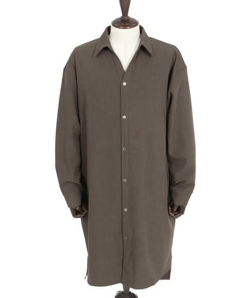 Magine（マージン）の「ms5978- Skipper & pullover design Long Shirts ロングシャツ（シャツ/ブラウス・メンズ・チャコール/ブラック/ライトベージュ・44/46/48）」の11枚目の写真