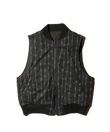 made in standard （メイドインスタンダード）の「MADE IN STANDARD / メイドインスタンダード 2WAY PRINTED MA1 VEST リバーシブル（ダウンベスト）」