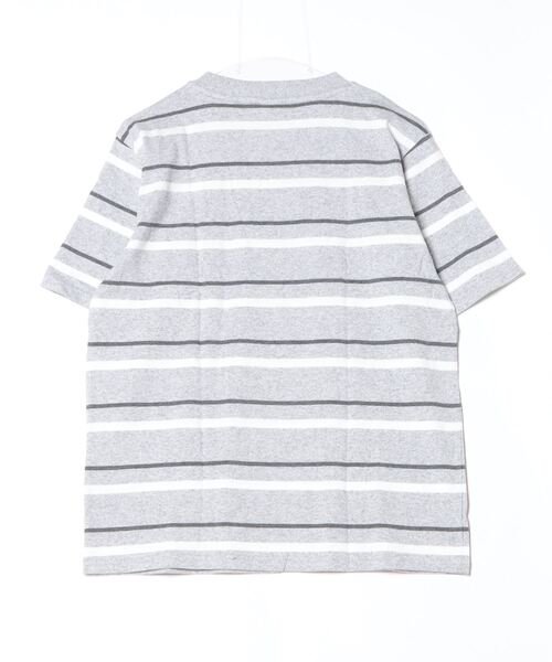 Champion(チャンピオン)の「【Champion/チャンピオン】直営限定コレクション メンズ ショートスリーブボーダーTシャツ(Tシャツ/カットソー・メンズ・ヘザーチャコール/グレー/ブラウン系その他・X-LARGE/LARGE/MEDIUM/SMALL)」の16枚目の写真