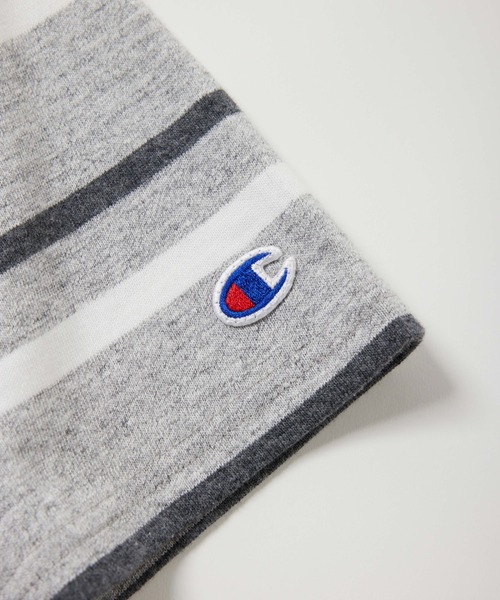 Champion(チャンピオン)の「【Champion/チャンピオン】直営限定コレクション メンズ ショートスリーブボーダーTシャツ(Tシャツ/カットソー・メンズ・ヘザーチャコール/グレー/ブラウン系その他・X-LARGE/LARGE/MEDIUM/SMALL)」の4枚目の写真