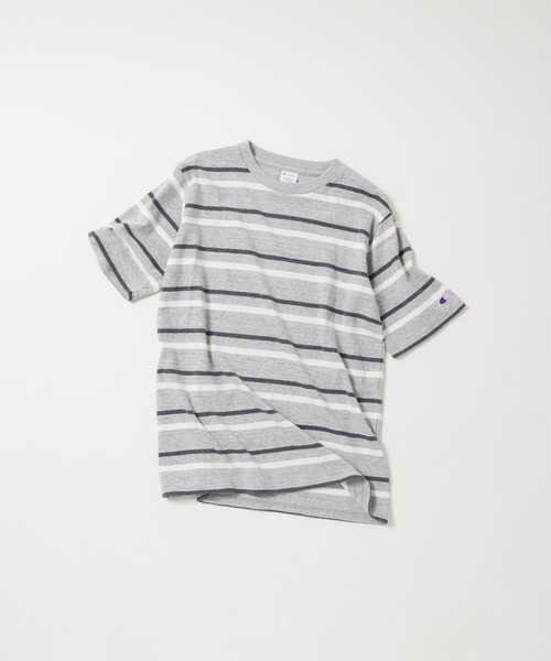 Champion(チャンピオン)の「【Champion/チャンピオン】直営限定コレクション メンズ ショートスリーブボーダーTシャツ(Tシャツ/カットソー・メンズ・ヘザーチャコール/グレー/ブラウン系その他・X-LARGE/LARGE/MEDIUM/SMALL)」の7枚目の写真