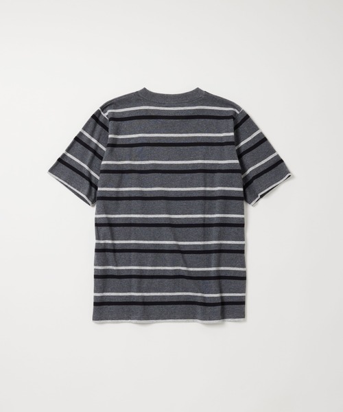 Champion(チャンピオン)の「【Champion/チャンピオン】直営限定コレクション メンズ ショートスリーブボーダーTシャツ(Tシャツ/カットソー・メンズ・ヘザーチャコール/グレー/ブラウン系その他・X-LARGE/LARGE/MEDIUM/SMALL)」の11枚目の写真