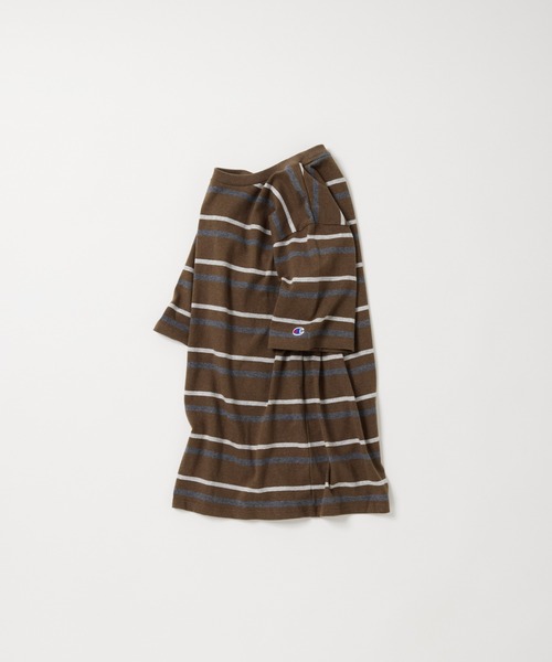 Champion(チャンピオン)の「【Champion/チャンピオン】直営限定コレクション メンズ ショートスリーブボーダーTシャツ(Tシャツ/カットソー・メンズ・ヘザーチャコール/グレー/ブラウン系その他・X-LARGE/LARGE/MEDIUM/SMALL)」の15枚目の写真
