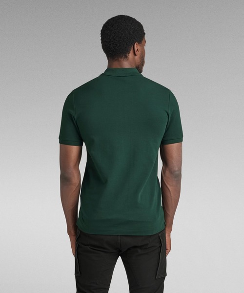 G-STAR(ジースター)の「DUNDA SLIM POLO/ワンポイントロゴポロシャツ(ポロシャツ・メンズ・ブラウン系その他/グリーン・LARGE/X-LARGE/SMALL/MEDIUM/XX-LARGE)」の12枚目の写真