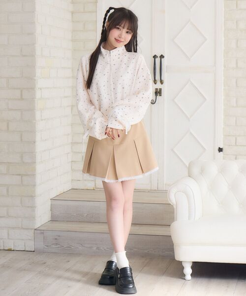 ems excite(エムズエキサイト)の「レースリボントラックJK(Tシャツ/カットソー・レディース・ピンク/ホワイト系その他/ダークグレー・FREE)」の17枚目の写真