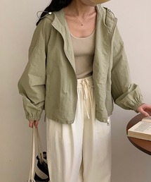 aimoha（アイモハ）の「ナイロンフーディーショートジャケット（その他アウター）」