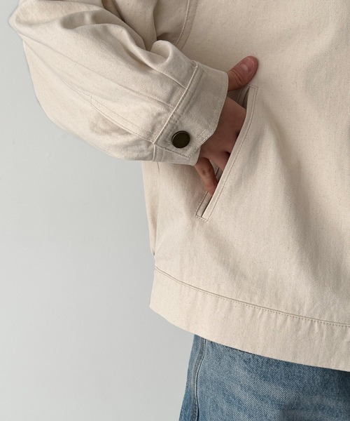 CANAL JEAN(キャナルジーン)の「El mar ヘリンボーンノーカラージャケット(ノーカラージャケット・レディース・キナリ・ONE SIZE)」の10枚目の写真