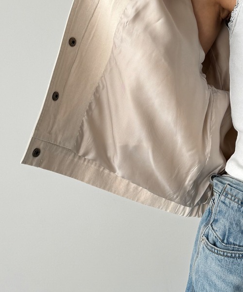 CANAL JEAN(キャナルジーン)の「El mar ヘリンボーンノーカラージャケット(ノーカラージャケット・レディース・キナリ・ONE SIZE)」の11枚目の写真