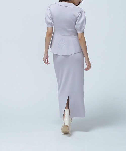 NATURAL BEAUTY BASIC(ナチュラルビューティーベーシック)の「◇ペプラムニット&スカートセット(ワンピース・レディース・グレー/ブラック・MEDIUM/P/S)」の19枚目の写真