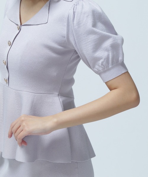 NATURAL BEAUTY BASIC(ナチュラルビューティーベーシック)の「◇ペプラムニット&スカートセット(ワンピース・レディース・グレー/ブラック・MEDIUM/P/S)」の21枚目の写真