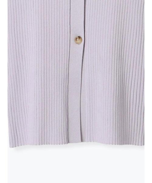 Te chichi（テチチ）の「リブポロカラーニットカーディガン《2025spring catalog item》（カーディガン/ボレロ・レディース・チャコールグレー/グレー/ラベンダー・F）」の13枚目の写真