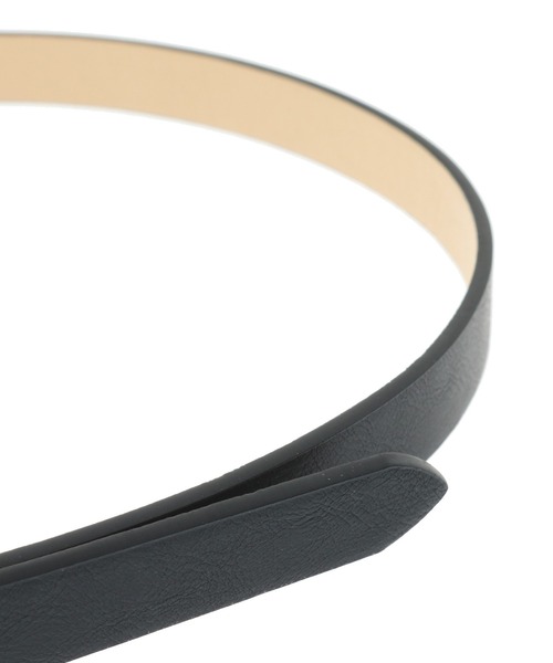 Green　Parks（グリーンパークス）の「ETS.クラフトテイストベルト（ベルト・レディース・ブラック/ベージュ・FREE）」の5枚目の写真