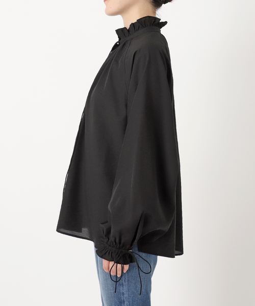 Spick & Span（スピックアンドスパン）の「《追加》ハイブリットフリルリボンブラウス（シャツ/ブラウス・レディース・ベージュ系その他/ベージュ/ブラック・FREE）」の21枚目の写真