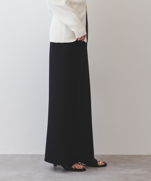 Noble（ノーブル）の「《追加》コンフォートジャージーライクタイトスカート 2（スカート・レディース・ブラック/ホワイト・40/34/36/38）」の5枚目の写真