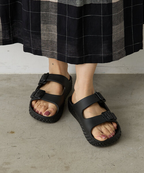 BEARDSLEY（ビアズリー）の「リカバリーサンダル(ダブルベルト)（サンダル・レディース・ベージュ/ブラック・SMALL/LARGE/MEDIUM）」の7枚目の写真