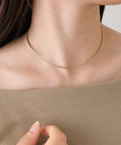 mystic（ミスティック）の「[Eau]シャイニーネックレス（ネックレス・レディース・シルバー/ゴールド・ONE SIZE）」の5枚目の写真