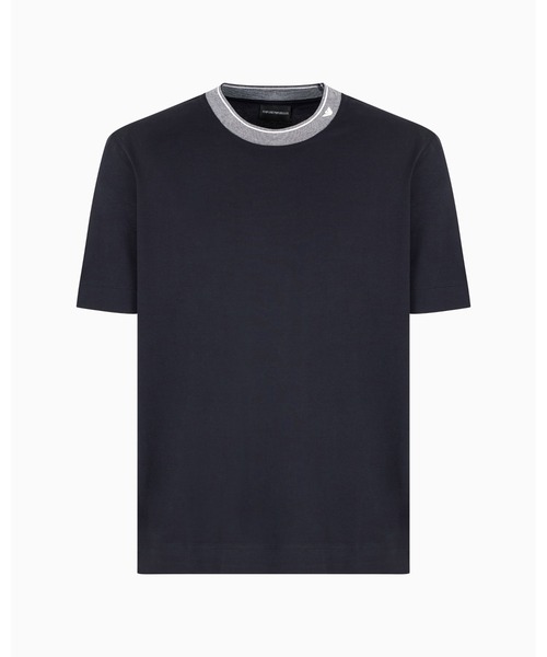 EMPORIO ARMANI（エンポリオアルマーニ）の「【エンポリオ アルマーニ】Tシャツ ジャージー トリムクルーネック（Tシャツ/カットソー・メンズ・ネイビー/グレー・LARGE/MEDIUM/SMALL/X-LARGE/X-SMALL/XX-LARGE/XXX-LARGE/XX-SMALL）」の6枚目の写真