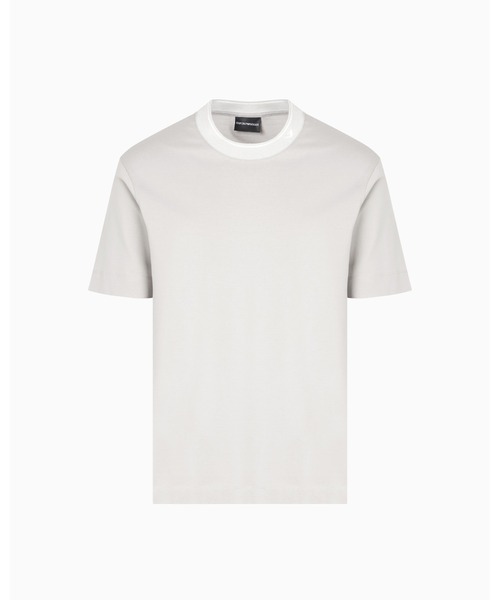 EMPORIO ARMANI（エンポリオアルマーニ）の「【エンポリオ アルマーニ】Tシャツ ジャージー トリムクルーネック（Tシャツ/カットソー・メンズ・ネイビー/グレー・LARGE/MEDIUM/SMALL/X-LARGE/X-SMALL/XX-LARGE/XXX-LARGE/XX-SMALL）」の10枚目の写真