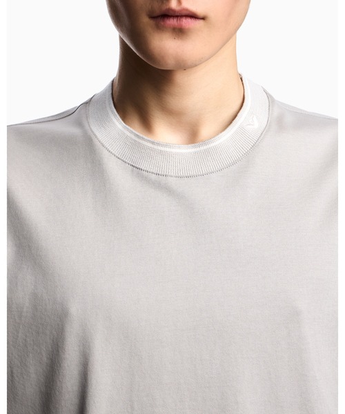 EMPORIO ARMANI（エンポリオアルマーニ）の「【エンポリオ アルマーニ】Tシャツ ジャージー トリムクルーネック（Tシャツ/カットソー・メンズ・ネイビー/グレー・LARGE/MEDIUM/SMALL/X-LARGE/X-SMALL/XX-LARGE/XXX-LARGE/XX-SMALL）」の9枚目の写真