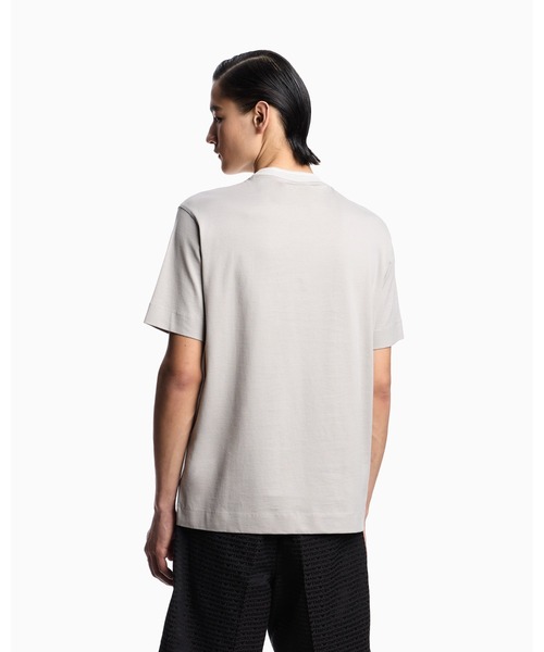 EMPORIO ARMANI（エンポリオアルマーニ）の「【エンポリオ アルマーニ】Tシャツ ジャージー トリムクルーネック（Tシャツ/カットソー・メンズ・ネイビー/グレー・LARGE/MEDIUM/SMALL/X-LARGE/X-SMALL/XX-LARGE/XXX-LARGE/XX-SMALL）」の8枚目の写真