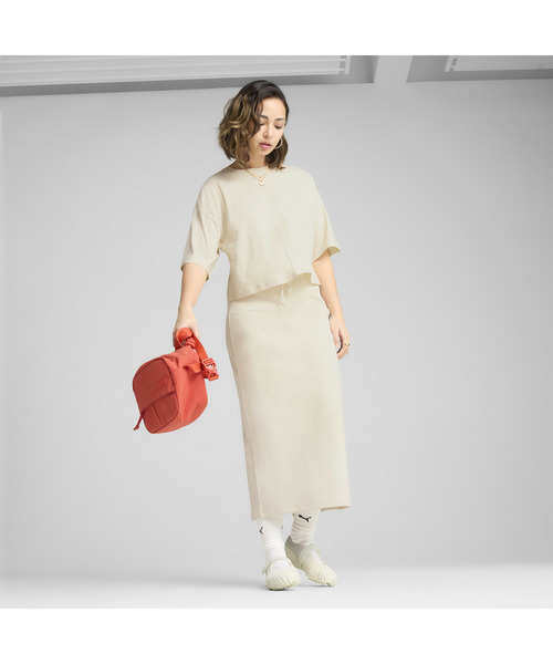 PUMA（プーマ）の「PUMA プーマ ウィメンズ ワードローブ ESS オーバーサイズ ショート 半袖 Tシ（Tシャツ/カットソー・レディース・オフホワイト/ブラック/パープル/カーキ・X-SMALL/MEDIUM/SMALL/LARGE/X-LARGE）」の11枚目の写真