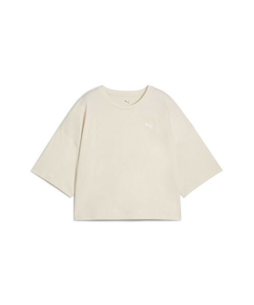 PUMA（プーマ）の「PUMA プーマ ウィメンズ ワードローブ ESS オーバーサイズ ショート 半袖 Tシ（Tシャツ/カットソー・レディース・オフホワイト/ブラック/パープル/カーキ・X-SMALL/MEDIUM/SMALL/LARGE/X-LARGE）」の13枚目の写真