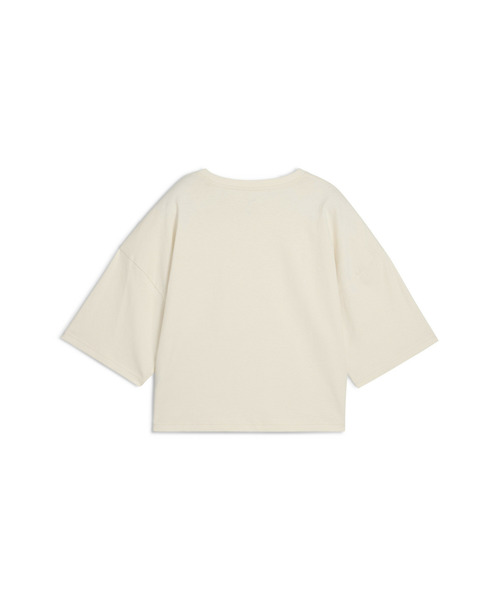 PUMA（プーマ）の「PUMA プーマ ウィメンズ ワードローブ ESS オーバーサイズ ショート 半袖 Tシ（Tシャツ/カットソー・レディース・オフホワイト/ブラック/パープル/カーキ・X-SMALL/MEDIUM/SMALL/LARGE/X-LARGE）」の14枚目の写真