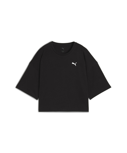 PUMA（プーマ）の「PUMA プーマ ウィメンズ ワードローブ ESS オーバーサイズ ショート 半袖 Tシ（Tシャツ/カットソー・レディース・オフホワイト/ブラック/パープル/カーキ・X-SMALL/MEDIUM/SMALL/LARGE/X-LARGE）」の7枚目の写真