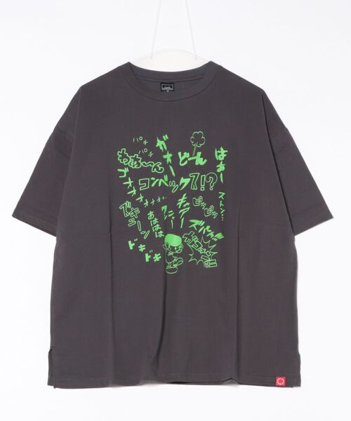 CONVEX（コンベックス）の「ｵﾉﾏﾄﾍﾟWIDE-T(大人)（Tシャツ/カットソー・メンズ・オフホワイト/杢グレー/チャコールグレー・LARGE/MEDIUM）」の2枚目の写真