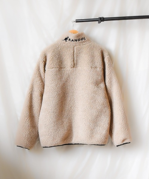 KANGOL（カンゴール）の「【RS】【KANGOL】ハイネック　ボアジップジャケット（ブルゾン・レディース・モカ/ホワイト/その他/ブラック/ベージュ・MEDIUM/LARGE/X-LARGE）」の12枚目の写真