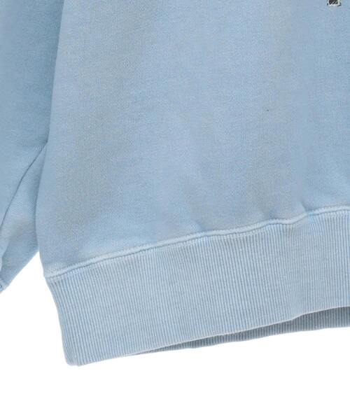 CONVERSE TOKYO（コンバーストウキョウ）の「PIGMENT DYE GUITAR LOGO SWEAT（スウェット・レディース・ブラック/ホワイト/サックスブルー・SMALL/MEDIUM）」の12枚目の写真