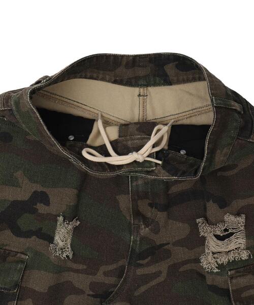 SHORT ROUND（ショートラウンド）の「SHORT ROUND/スーパーバギーカモフラカーゴショーツ（カーゴパンツ・メンズ・その他1・LARGE/MEDIUM）」の19枚目の写真