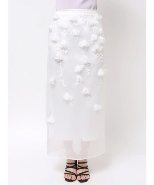 Seventen オーガンジーモチーフスカート　セブンテンバイミホカワヒト Seventen オーガンジーモチーフスカート セブンテンバイミホカワヒト