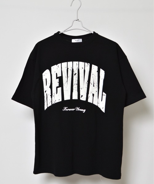 spiritoso（スピリトーゾ）の「【spiritoso】REVIVAL 発泡PTビッグシルエットTシャツ（Tシャツ/カットソー・レディース・ネイビー/ブラック/ホワイト・LARGE/MEDIUM）」の14枚目の写真