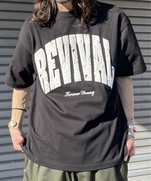 spiritoso（スピリトーゾ）の「【spiritoso】REVIVAL 発泡PTビッグシルエットTシャツ（Tシャツ/カットソー・レディース・ネイビー/ブラック/ホワイト・LARGE/MEDIUM）」の22枚目の写真