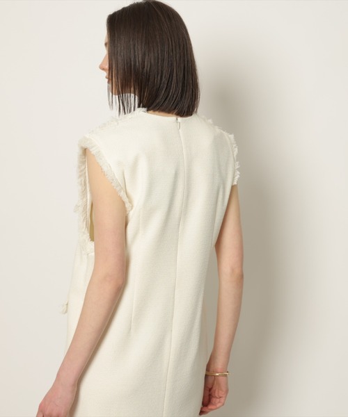 CADUNE（カデュネ）の「ツィードベストワンピース（ワンピース）」 - WEAR