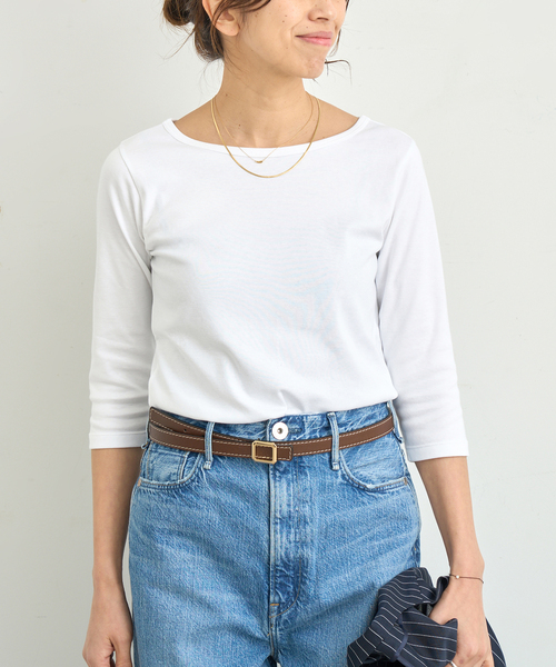 IENA エイトン 別注 SUVIN FRAISE ショートスリーブ Tシャツ ATON/エイトン 別注 SUVIN FRAISE ショートスリーブ Tシャツ（T