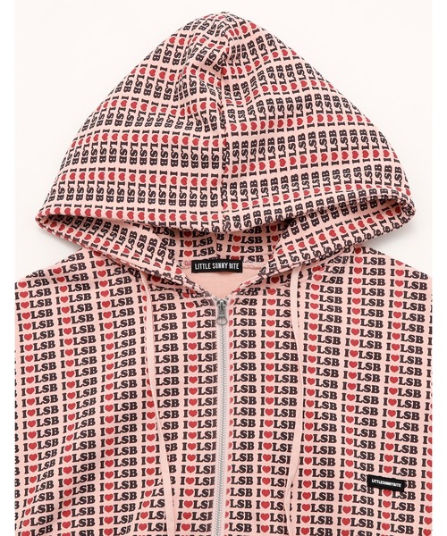 Little sunny bite(リトルサニーバイト)の「/Little sunny bite/I love LSB hoodie(パーカー・レディース・オレンジ/ピンク/アイボリー・MEDIUM/SMALL)」の19枚目の写真