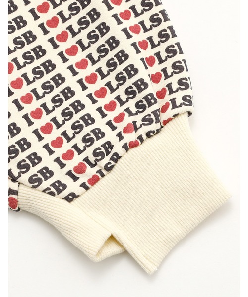 Little sunny bite(リトルサニーバイト)の「/Little sunny bite/I love LSB hoodie(パーカー・レディース・オレンジ/ピンク/アイボリー・MEDIUM/SMALL)」の4枚目の写真