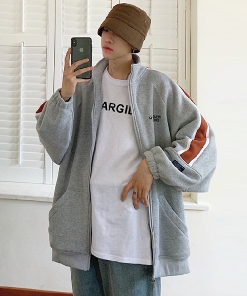 NOWLE(ノウル)の「【NOWLE】ラインデザイン フルジップ スウェット(スウェット・メンズ・グレー/ブラック/アッシュ・X-LARGE/LARGE/MEDIUM)」の4枚目の写真