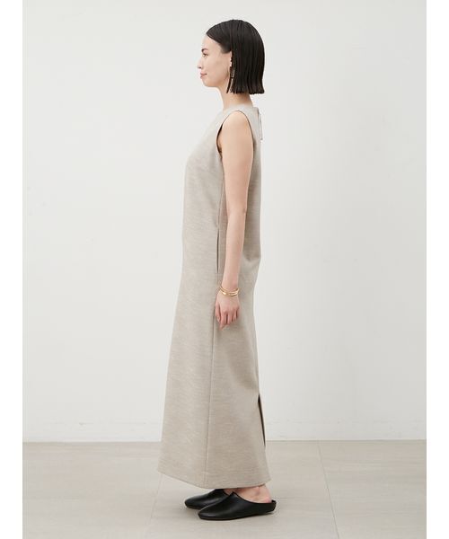 タグ付き未使用✨ミラオーウェン 洗える 上品Aライン ロングマキシワンピース セール】リネンライクアメスリIラインマキシワンピース