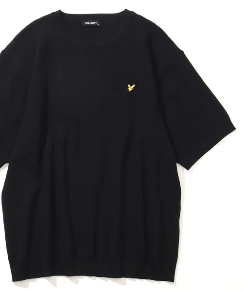 LYLE&SCOTT(ライルアンドスコット)の「【LYLE&SCOTT/ライルアンドスコット】 ワンポイント ニット半袖Tシャツ(ニット/セーター・メンズ・ブルー/ベージュ/スミクロ/ブラック・LL/M/L)」の19枚目の写真