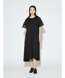 MIDIUMISOLID（ミディウミソリッド）の「MIDIUMISOLID for Ladies スリーブスイッチングAラインワンピース（ワンピース）」
