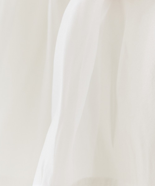 ROOPTOKYO（ループトウキョウ）の「シアー素材 ミニスカート（スカート・レディース・アイボリー・FREE）」の6枚目の写真