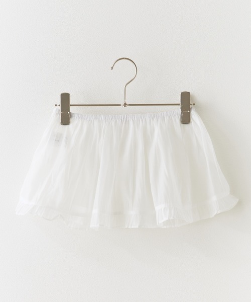 ROOPTOKYO（ループトウキョウ）の「シアー素材 ミニスカート（スカート・レディース・アイボリー・FREE）」の5枚目の写真