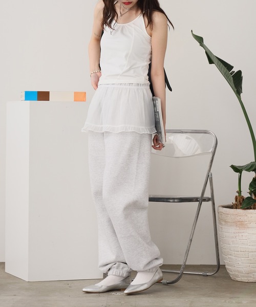 ROOPTOKYO（ループトウキョウ）の「シアー素材 ミニスカート（スカート・レディース・アイボリー・FREE）」の19枚目の写真