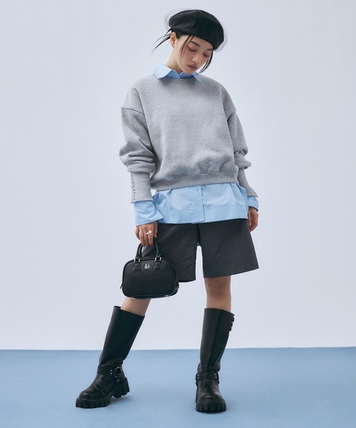 EIMY ISTOIRE(エイミーイストワール)の「マーベルトハーフパンツ(その他パンツ・レディース・ベージュ/ストライプ/アイボリー・S/M)」の15枚目の写真